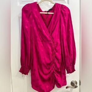 Zara mini dress in a fuchsia color